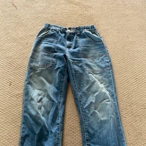 Veronica beard elastic waist high rise loose fitting jean